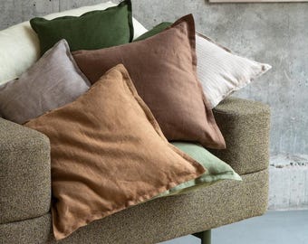 Pillow cover, Linen Cushion, Throw Pillowcase, Custom size cover, Linen pillowcase, Throw Pillows Covers, Linen pillow.