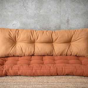 Coussin de banc, coussin pour banc, coussin de banc personnalisé, coussin de fenêtre, siège de fenêtre, coussin Français, oreiller de sol image 6