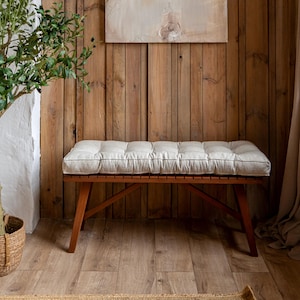 Window seat cushion, Bench cushion, French cushion, Linen Bench Cushion, Seat cushion, French Cushion, Floor Pillow, Floor Sofa