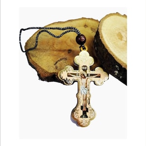 Car Hanging Cross - Car Rear View Mirror Charm - Cross Car Charm Double Sided - Hanging Car Mirror Charm Gift - Birthday Gift For Friend