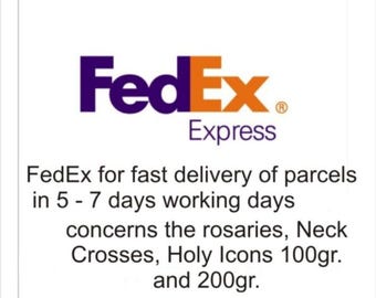 Private and Express Mail Service with FedEx for fast delivery of parcels in 5 - 7 days working days