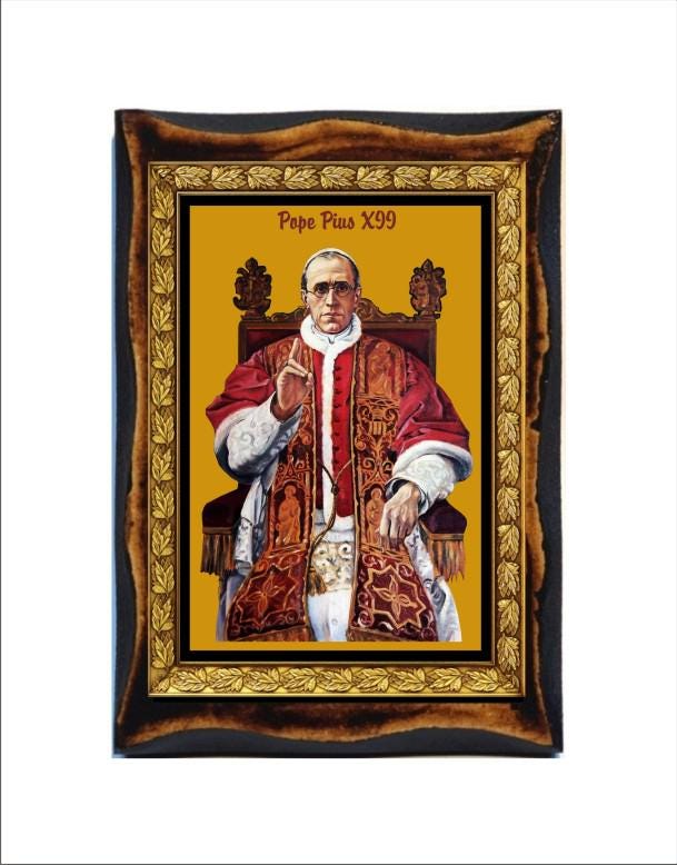 Pope Pius XII - Holy Card - Handmade Wood Plaque - Etsy