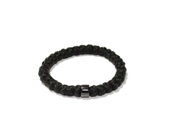 Prayer Rope 33 knots wool with Holy Myrrh - Authentic Prayer Rope with black bead- Rosary for hand - Holy Rosary - Komboskini - Prayer beads