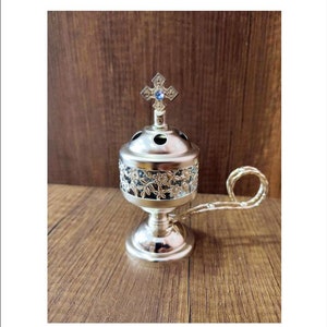 Metal Censer Silver - Thurible - Incense Burner Censer Orthodox Catholic - Thurible metal censer - Censer Silver Thurifer Orthodox,Catholic