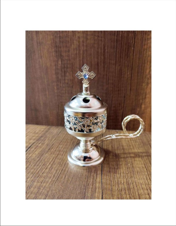 Encensoir Arménien En Métal Melchior – Brûle-encens Fait Main, Décoratif Et élégant Pour La Maison