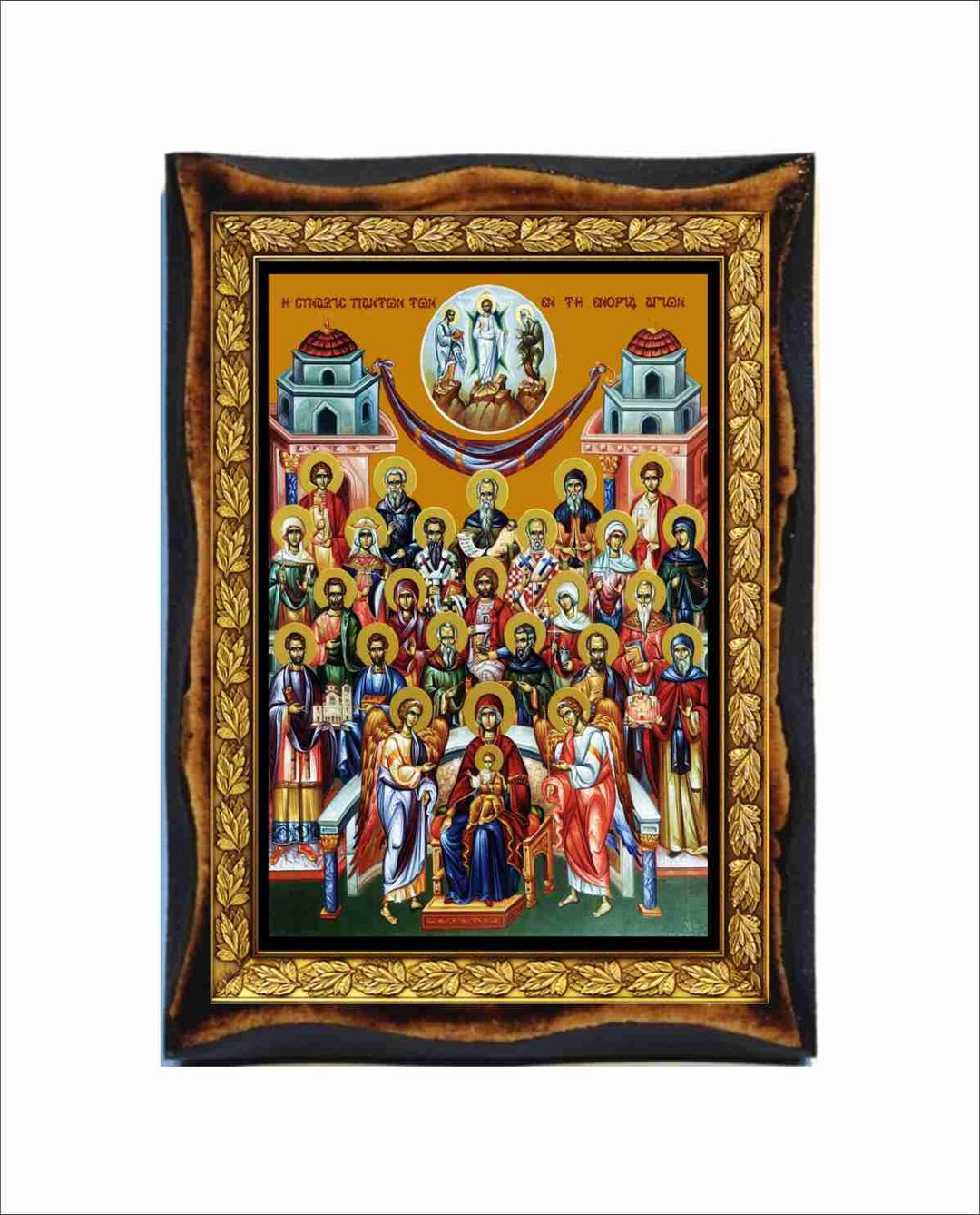 Holy Unmercenaries - Holy Card - Icon on Handmade Wooden Plaque ...