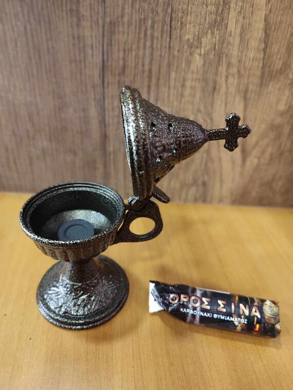 灰色の金属製香炉：屋外用墓用香炉 - Etsy 日本