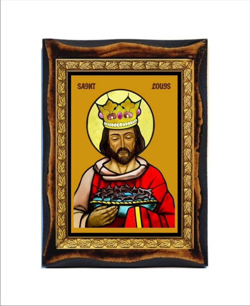 Pendentif Louis IX / Louis XI - Métal Argenté (20,66g) - Bijou Ancien