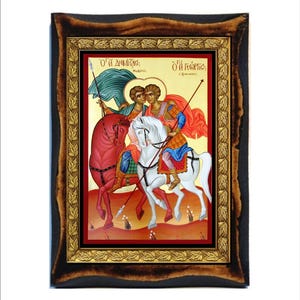 Saint Demetrios and Saint George -San Demetrio e San Giorgio -San Demetrio y San Jorge-São Demétrio e São Jorge-Sfântul Dimitrie și Gheorghe