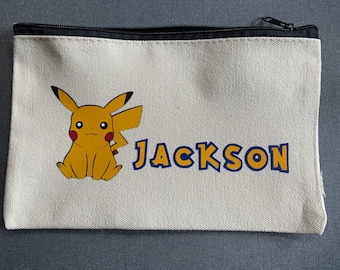 Custom Pokémon pencil case (any name)