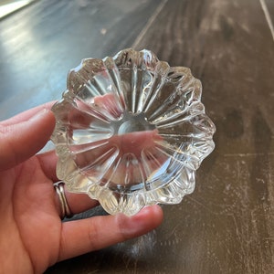 Hazel Atlas Nesting Clear Ashtray Vintage
