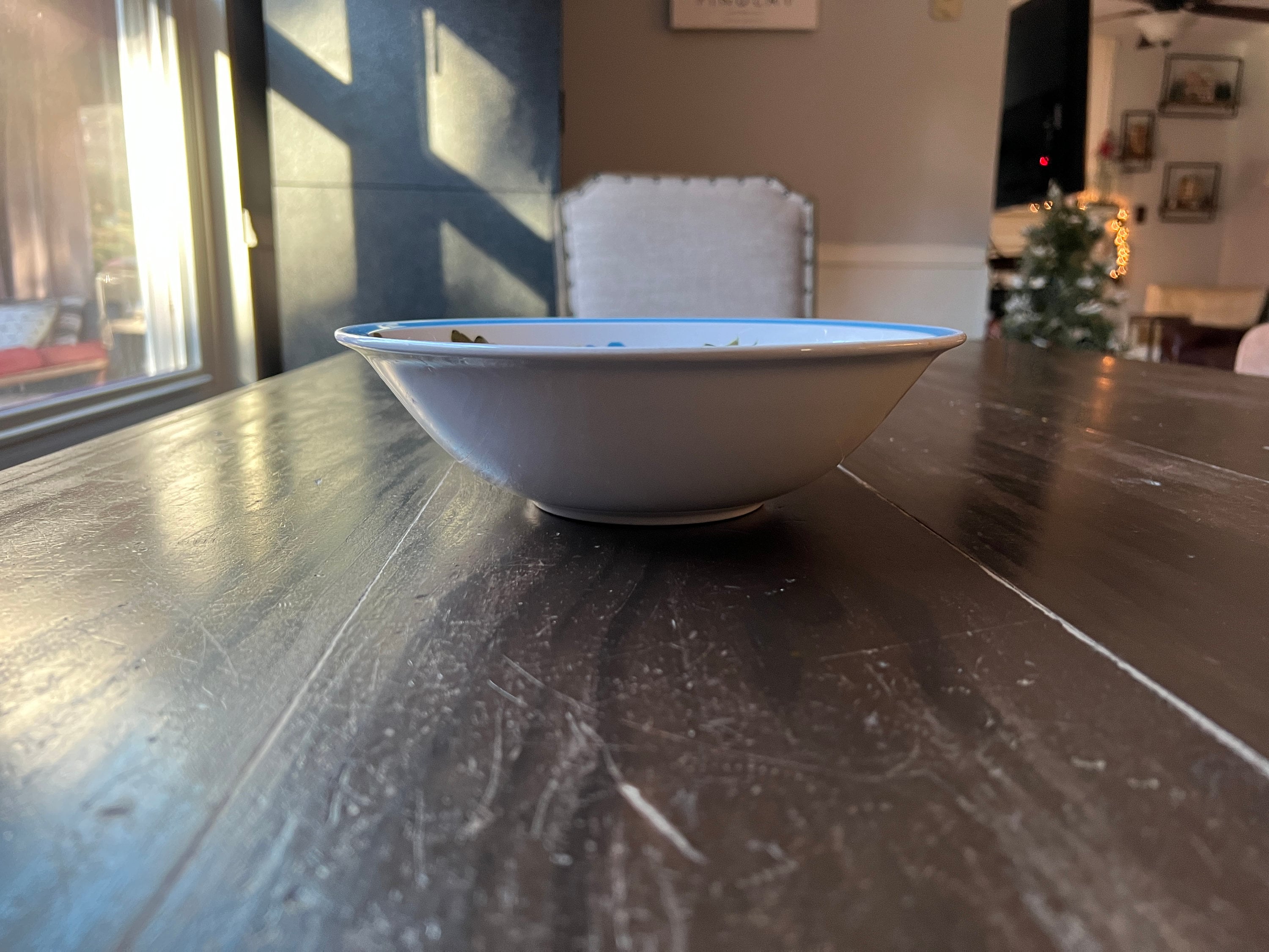 Ceramic Guild Esperanto Made in Japan Blue and Green Rooster Bowl