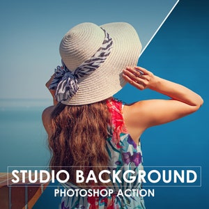 スタジオポートレートの背景アクション | 被写体を分離 | 完璧な仕上げのタッチアクション | ポートレートの人物を分離 | 背景を削除