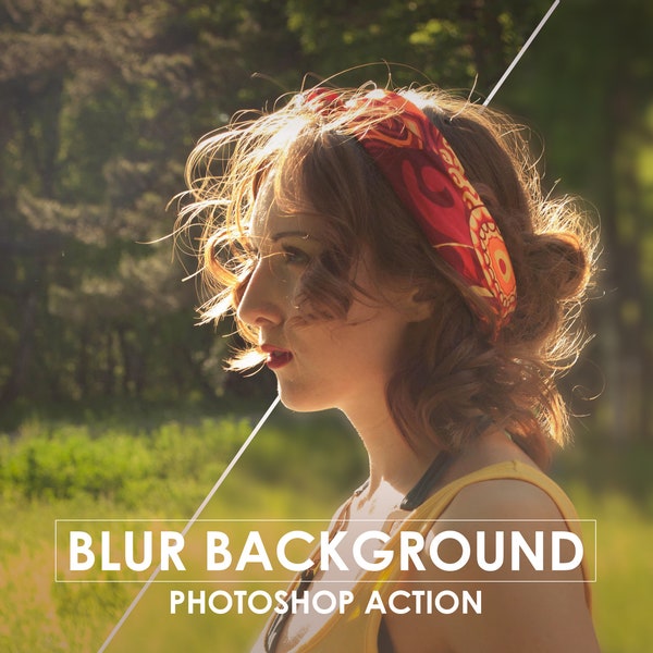 Photo Portrait Blur Background Action | Soft Focus Subject | Perfect finishing touch action | Isolate portrait person