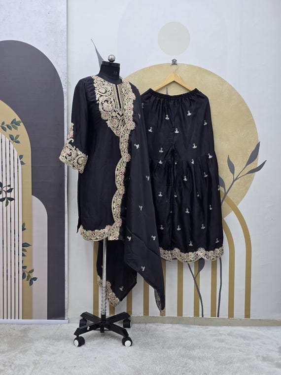 Seta Indiana Abbigliamento Etnico Donna Vestito Misto Seta Indiana