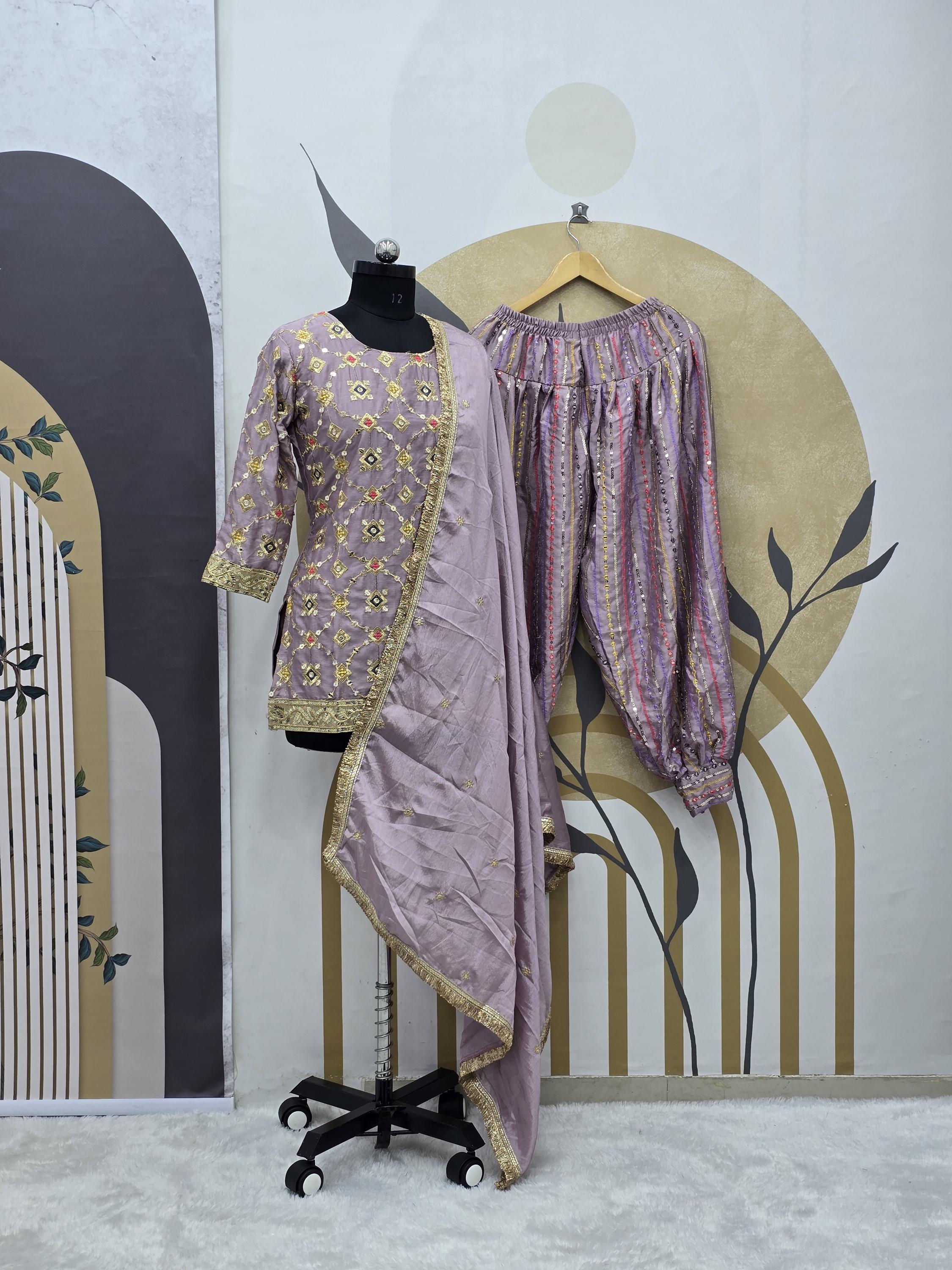 Zari Work Kurti - Etsy Canada