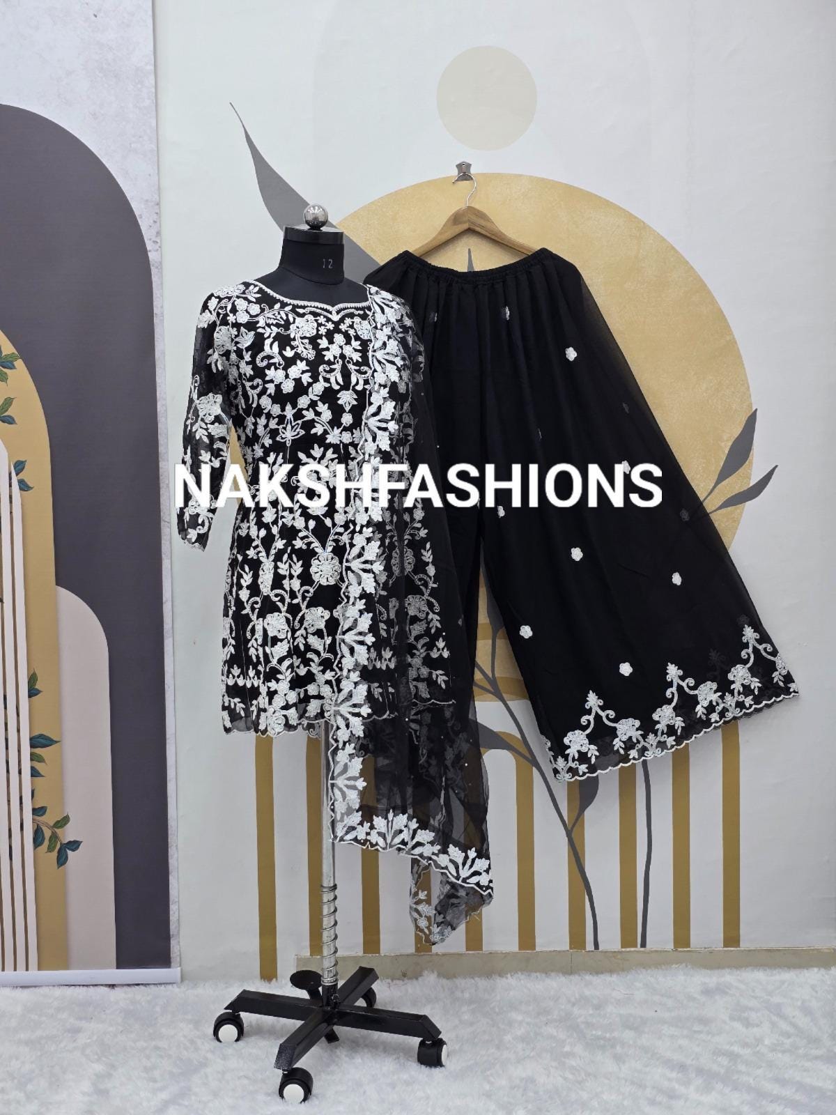 Black ethnic suit hot sale
