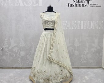 Lehenga pakistano indiano per damigella d'onore matrimonio
