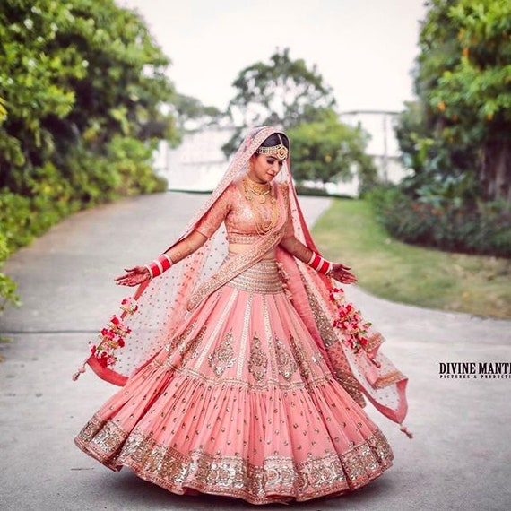 Side outlet lehenga choli