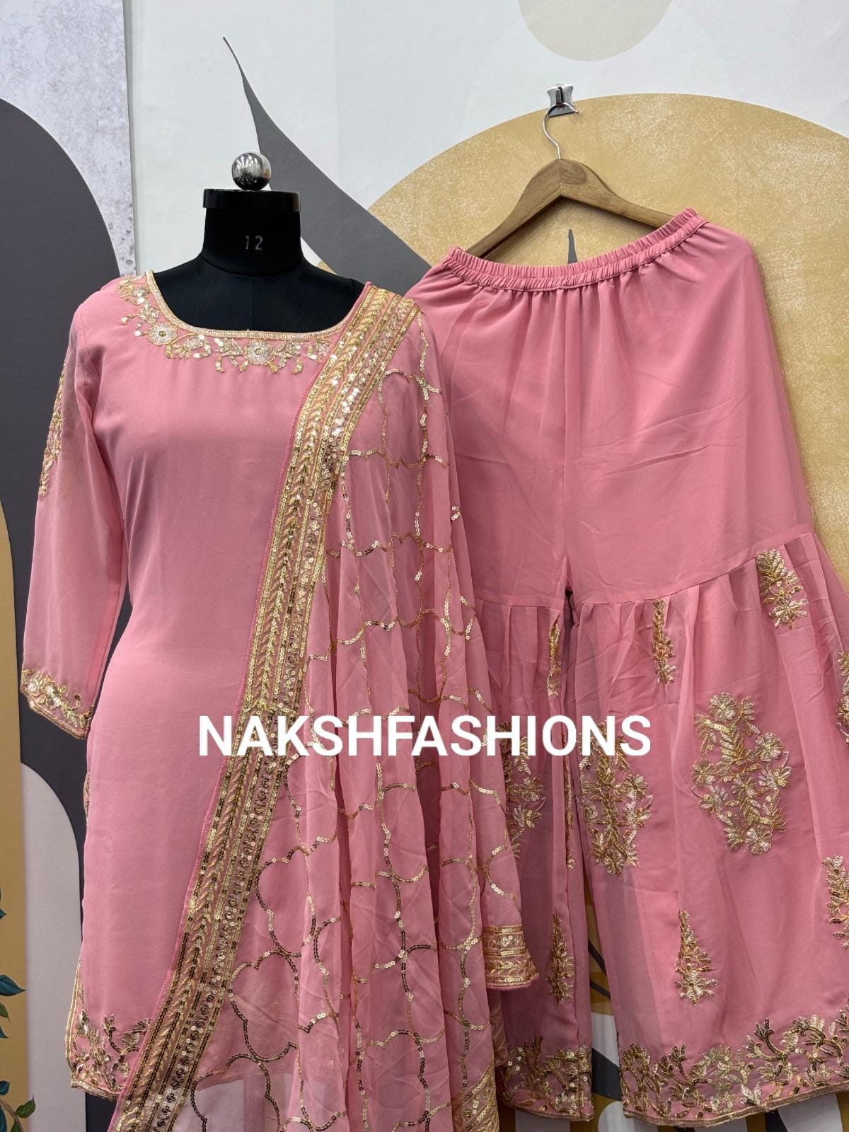 Amazon.com: Traditional Jaipur Stylish Zari Sequence Work