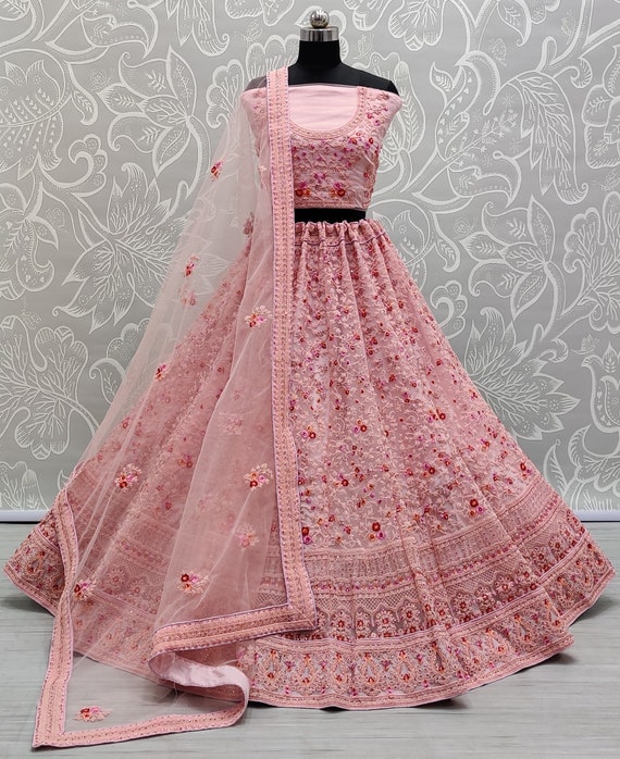 bridal net lehenga choli