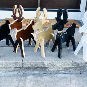 Wood Reindeer for Indoor or Outdoor Christmas Decor | Christmas Decorations