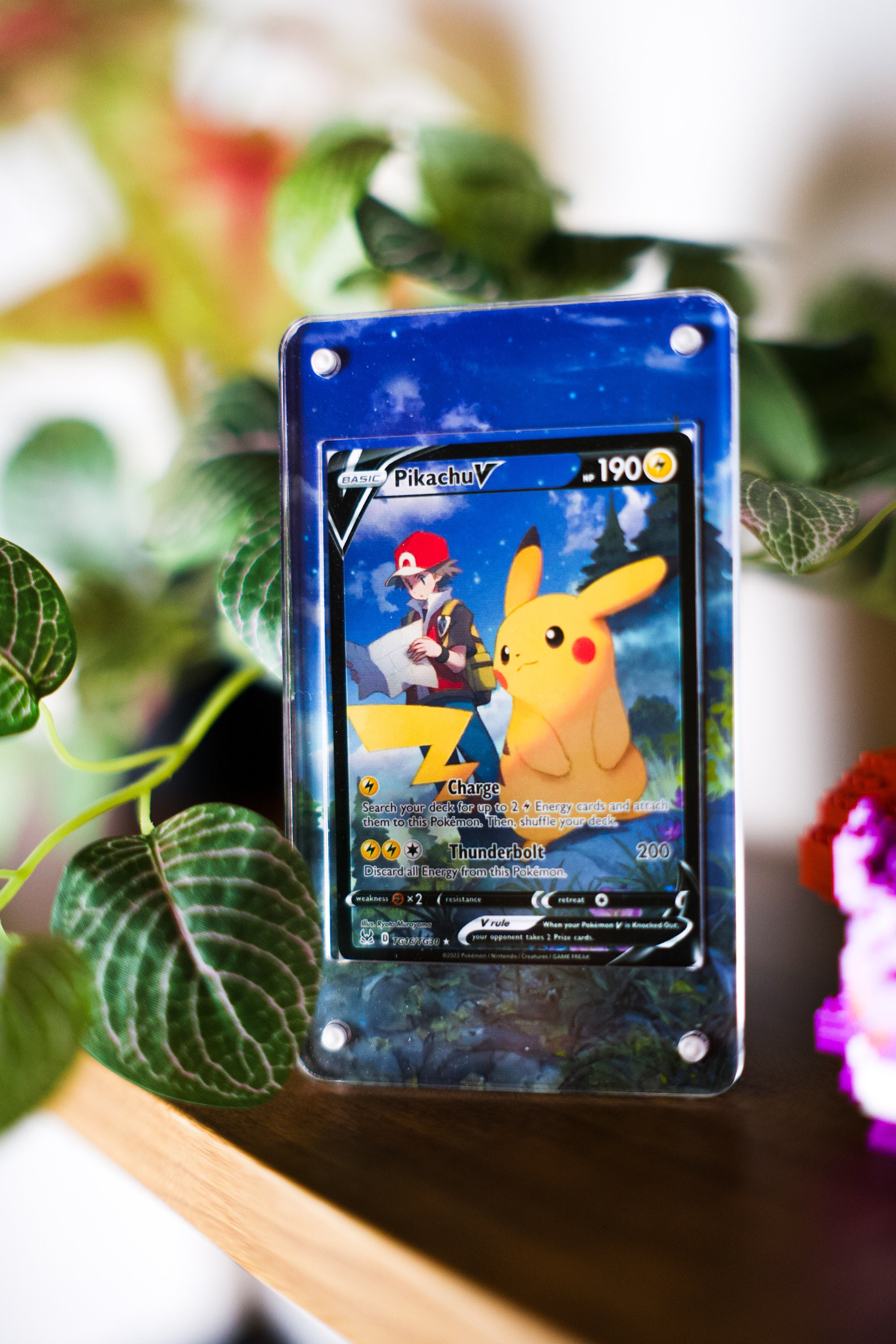 Pikachu V TG16 | Extended Art Display Case for Pokemon Card - Etsy
