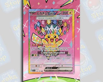 Pikachu ex SAR 234/193 | Grande vitrine artistique pour carte Pokémon