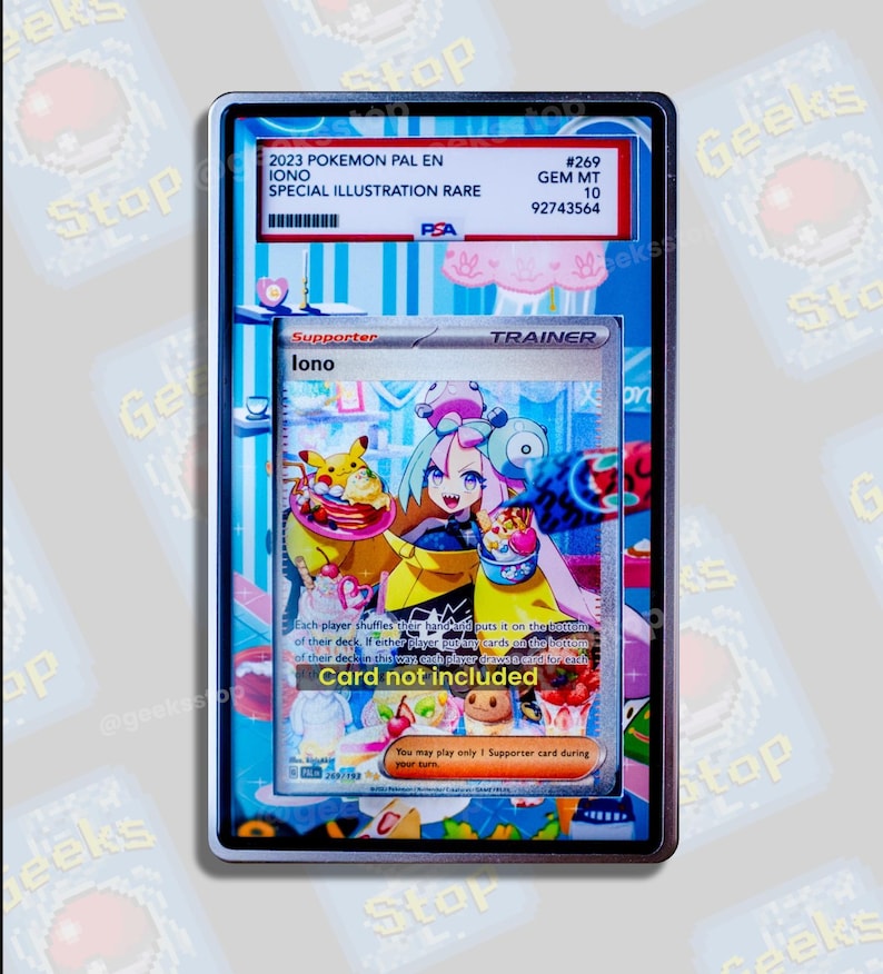Iono SIR 269 PSA BGS Extended Art Display Case for Pokemon Card