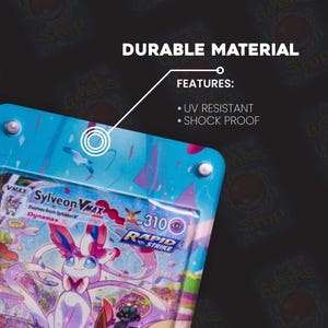 Mega Charizard ex Gold SAR PSA TAG Beckett | Extended Art Display Case for Graded Card image 7