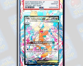 Mega Dragonite ex SAR PSA TAG Beckett | Extended Art Display Case for Graded Card