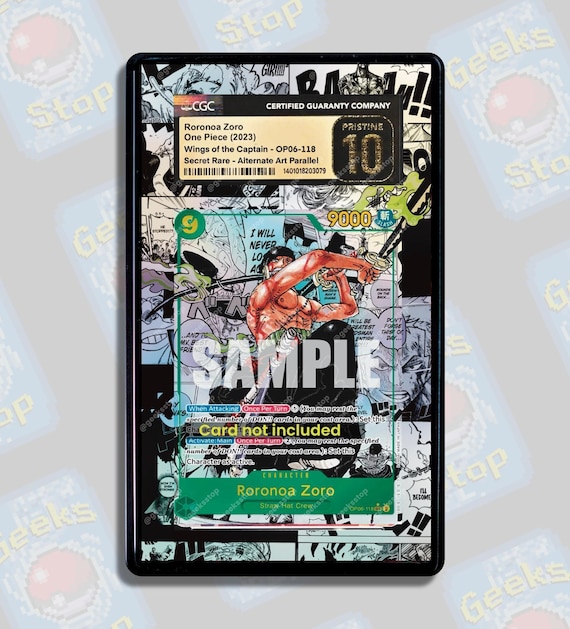 one piece card game zoro manga OP09-076 Roronoa : Rare Alternative Art Foil English TCG : PRB02: One Piece Card The Best: Premium Booster Vol. 2 holofoil pattern or surface detail) Zoro Manga PSA CGC Beckett