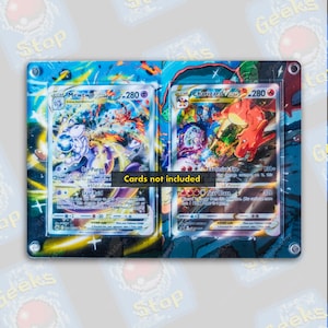 Mewtwo vs Charizard VSTAR / Espositore per carte Pokemon