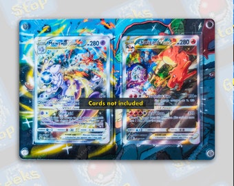 Mewtwo Vs Charizard VSTAR | Extended Art Display Case for Mewtwo Vs Charizard VSTAR | Extended Art Display Case for