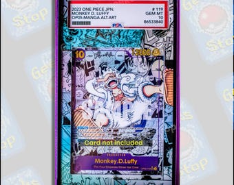 Luffy Manga OP05 PSA TAG Beckett | Extended Art Display Case for Graded OPTCG
