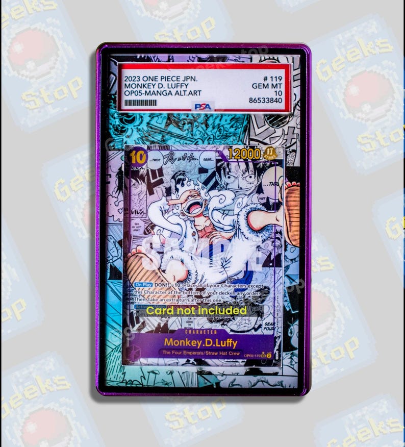 Luffy Manga OP05 PSA TAG Beckett | Extended Art Display Case for Graded OPTCG