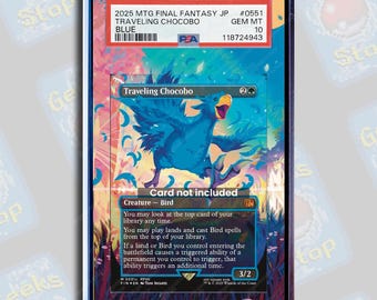 Traveling Chocobo (blue) PSA TAG Beckett | Extended Art Display