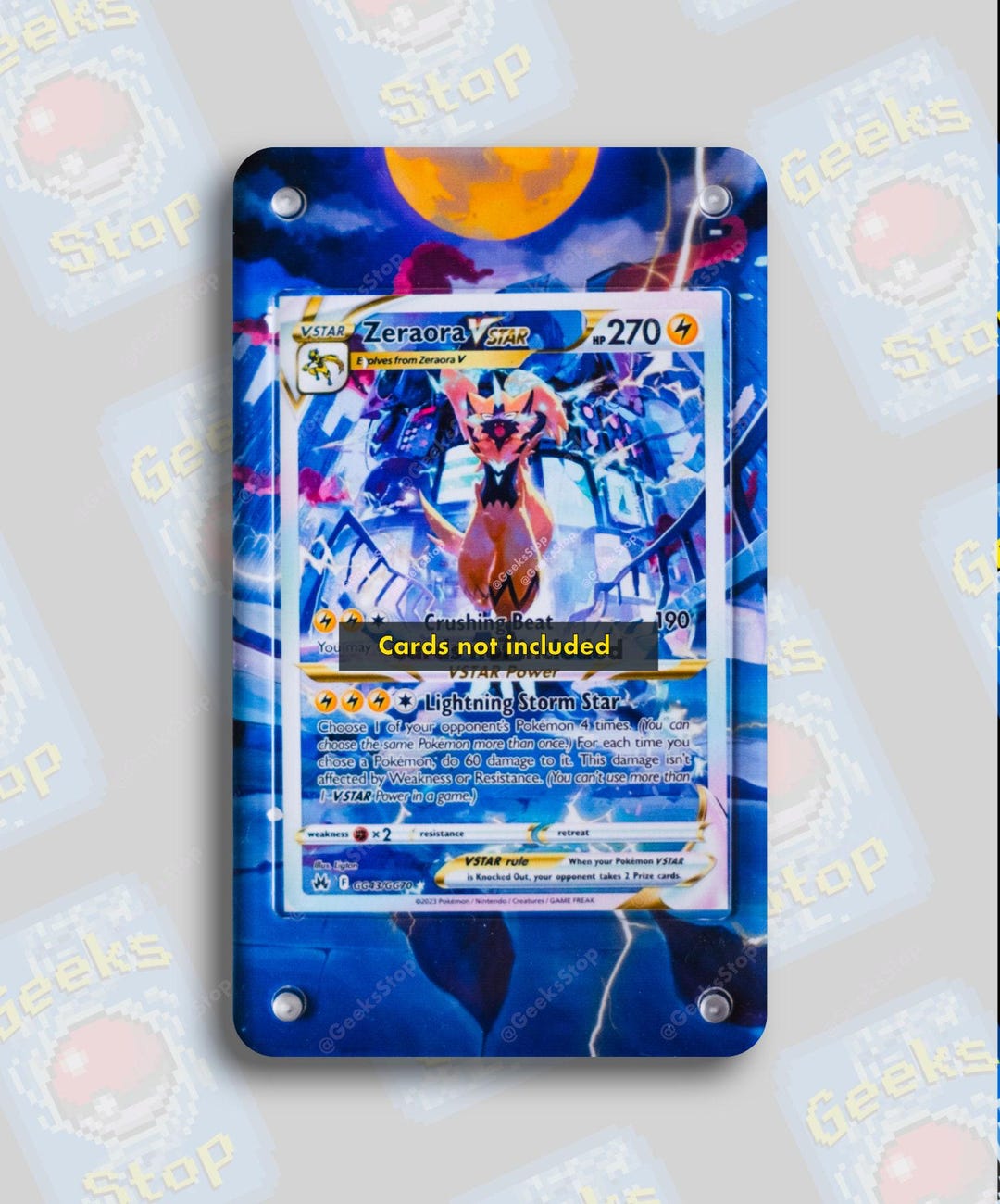 【for ☆彩テラス☆様③】オーダー品 Zeraora VSTAR GG43 | Extended Art Display Case for Pokemon Card - Etsy