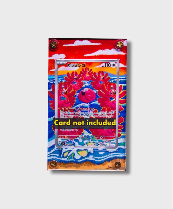 Flamigo Illustration Art | Extended Art Display Case for Pokemon Card - Etsy Flamigo Illustration Art | Extended Art Display Case for Pokemon Card - Etsy
