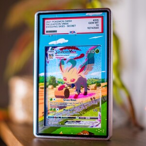Leafeon VMAX Alt PSA BGS | Display Case Extended Art for Graded Pokemon Card