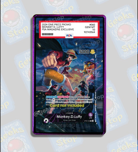 Monkey D Luffy PSA Magazine Promo | Extended Art Display