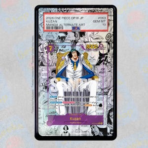 Kuzan Manga OP16 PSA TAG Beckett | Extended Art Display Case for Graded OPTCG