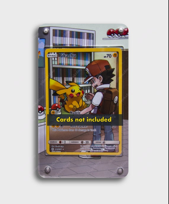 Pikachu Trainer Gallery | Extended Art Display Case for Pokemon Card - Etsy