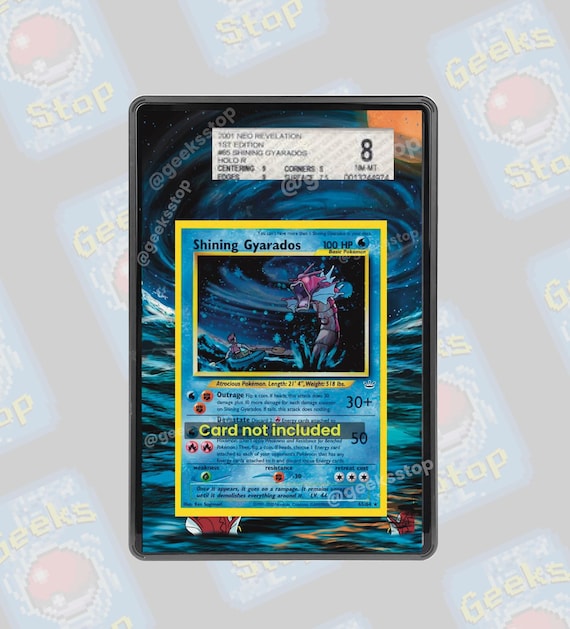 Shining Gyarados PSA CGC Beckett | Extended Art Display Case for Pokemon  Card - Etsy