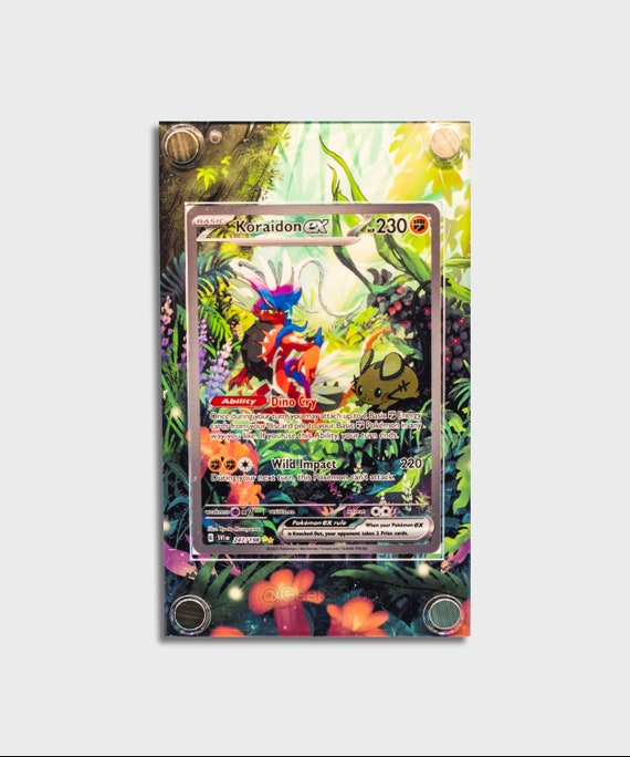 Koraidon Ex | Extended Art Display Case for Pokemon Card - Etsy
