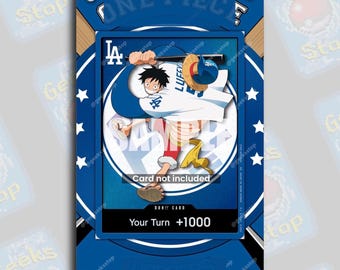 Luffy x LA Baseball / Vetrina estesa per illustrazioni OPTCG graduate