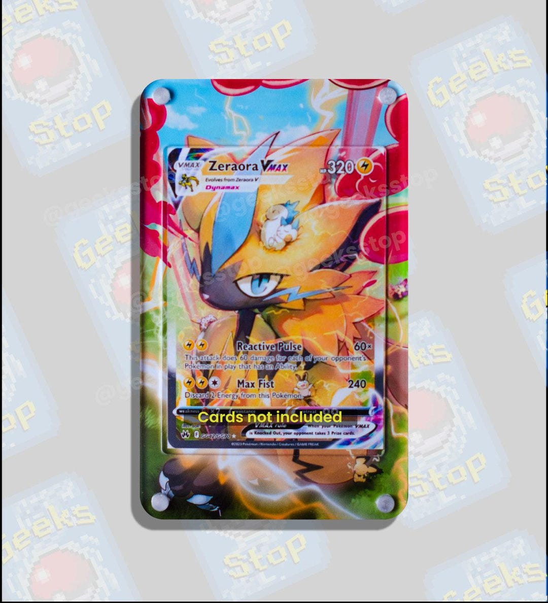zeraora vmax pokemon card - 054/159 - Crown Zenith Colorless Max Fist (240) Discard 2 Energy from this Pokmon Zeraora VSTAR & VMAX -