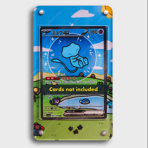 Shiny Mew ex SIR Extended Art Card Holder for Pokémon