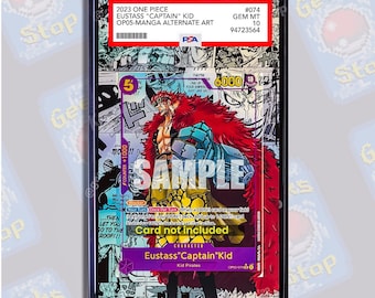 Capitán Kid Manga PSA CGC Beckett / Vitrina de arte extendida para OPTCG graduado