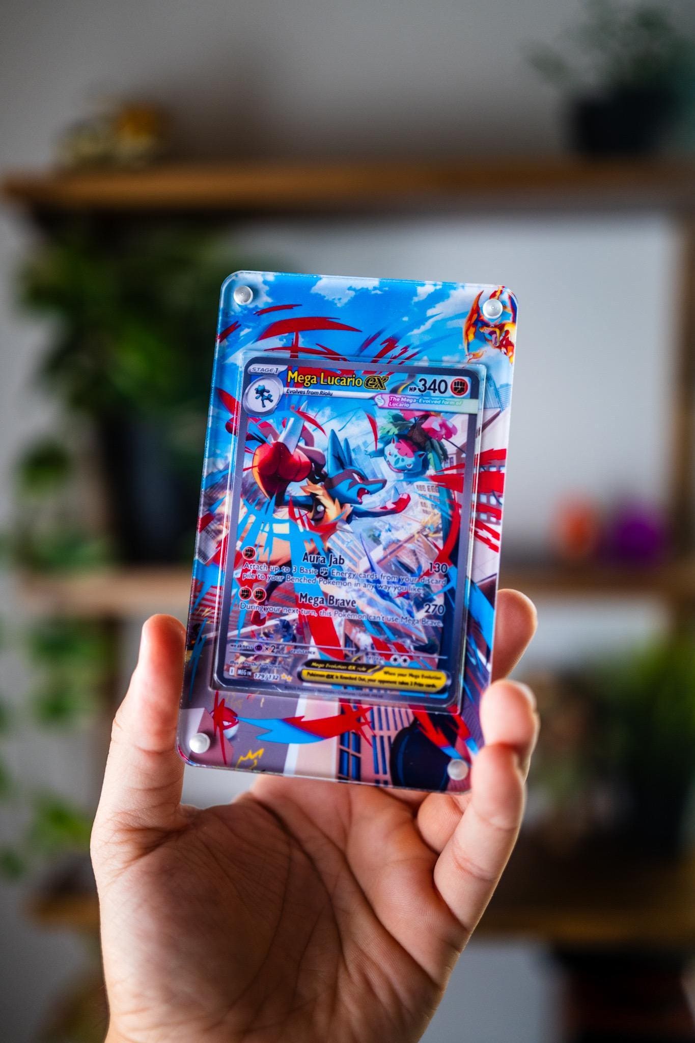 【硬質ケース付き•極美品】メガルカリオex SAR メガルカリオ ex SAR メガ進化 | ポケモンカード用拡張アート